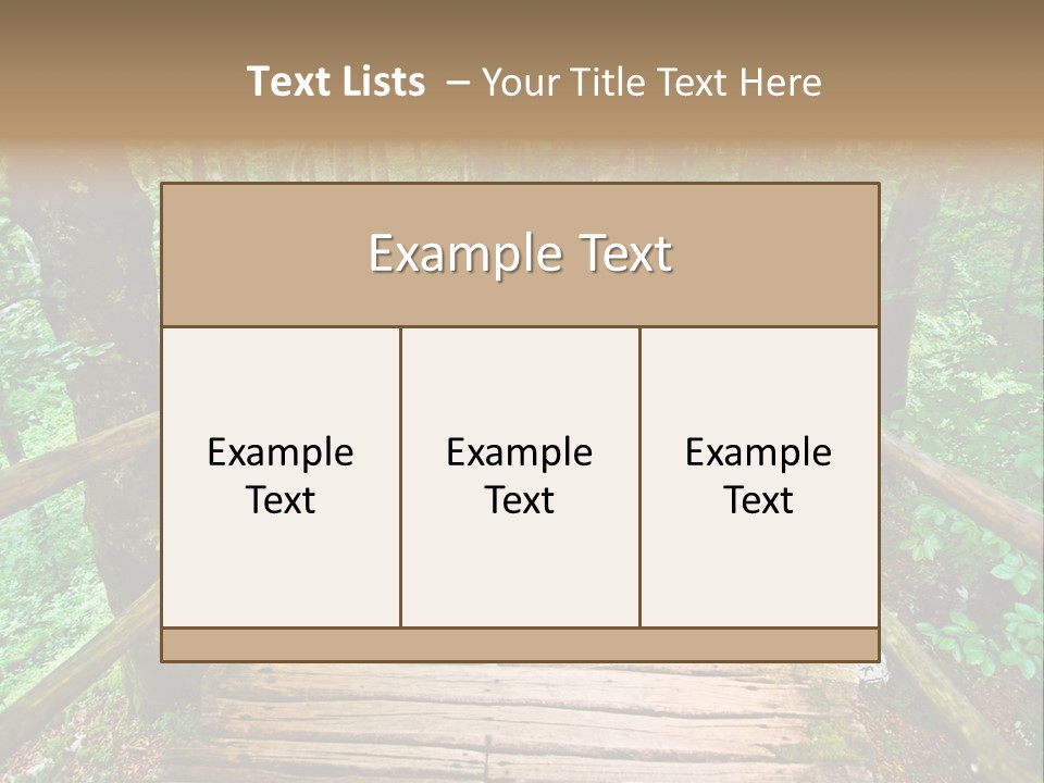Forest Boardwalk PowerPoint Template