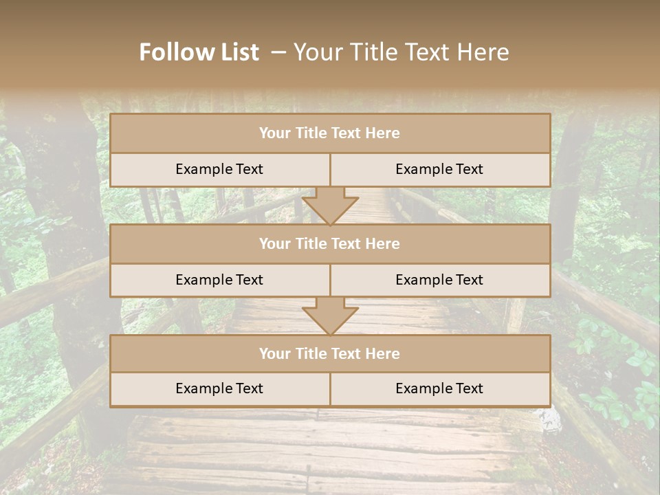 Forest Boardwalk PowerPoint Template