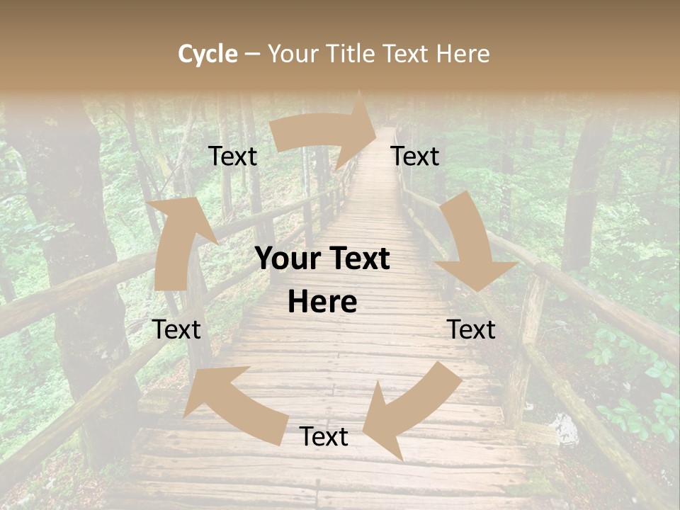 Forest Boardwalk PowerPoint Template