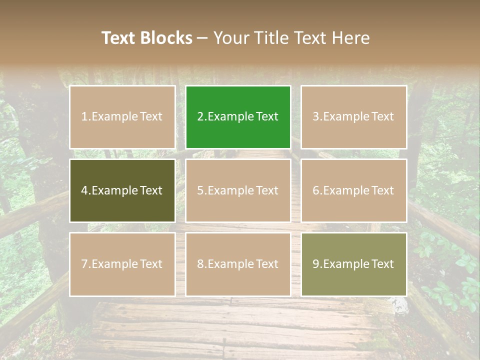 Forest Boardwalk PowerPoint Template