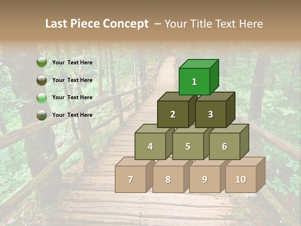 Forest Boardwalk PowerPoint Template