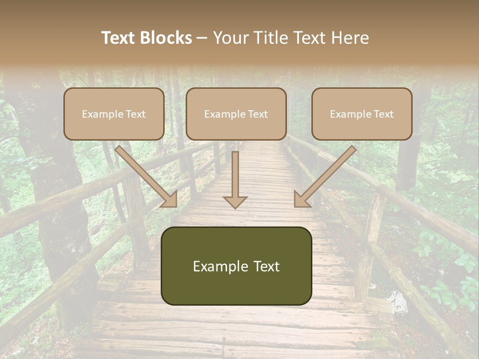 Forest Boardwalk PowerPoint Template