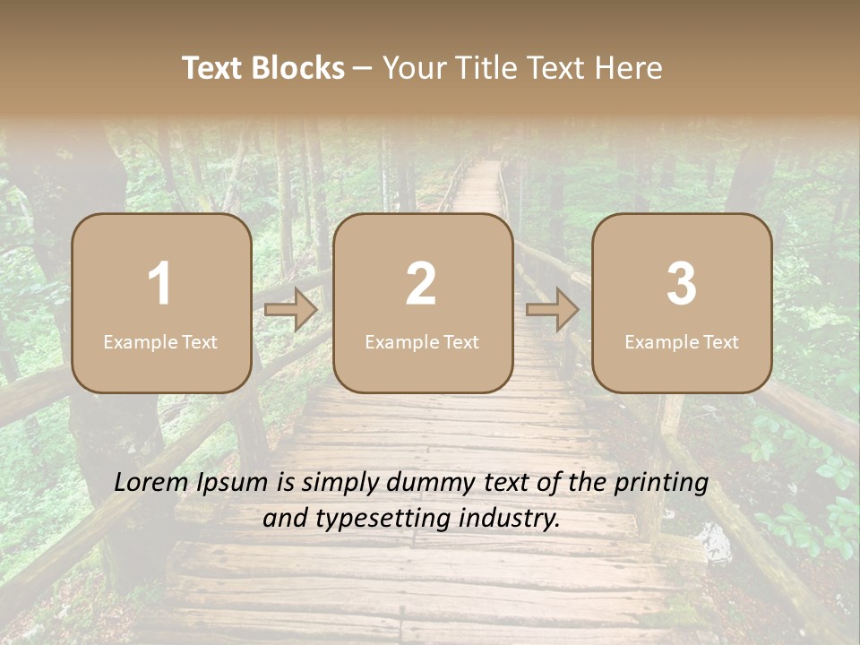 Forest Boardwalk PowerPoint Template