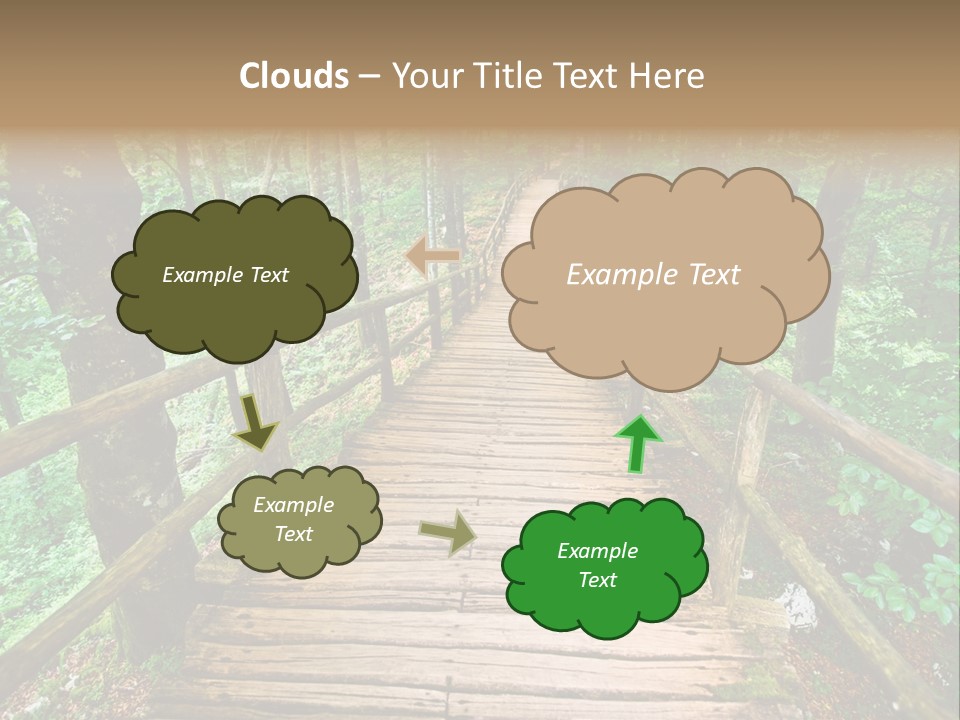 Forest Boardwalk PowerPoint Template