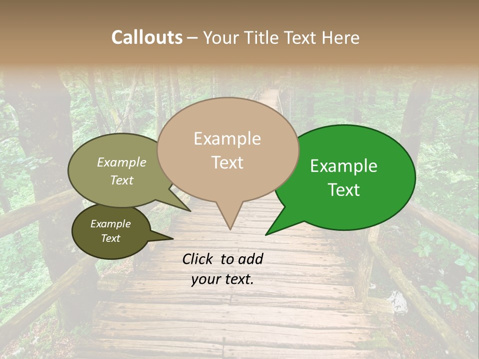 Forest Boardwalk PowerPoint Template