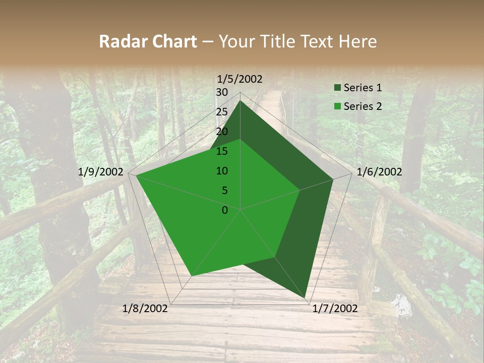 Forest Boardwalk PowerPoint Template