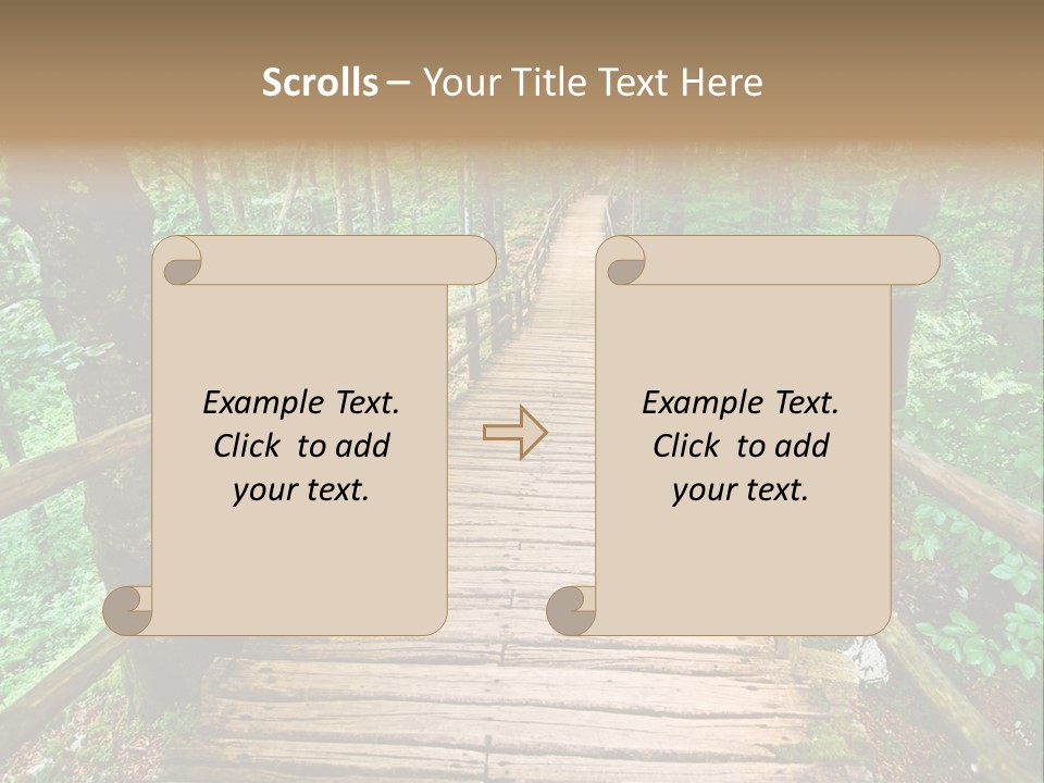 Forest Boardwalk PowerPoint Template