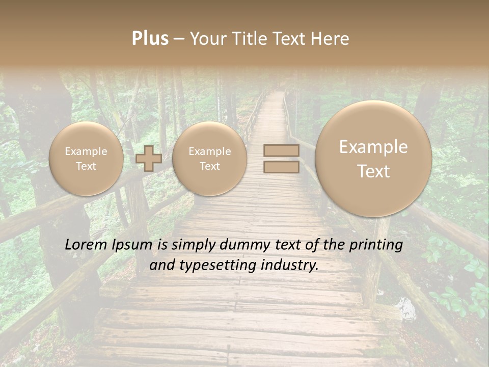 Forest Boardwalk PowerPoint Template