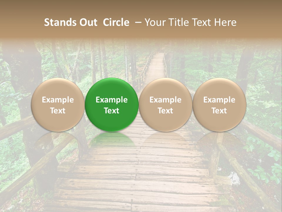 Forest Boardwalk PowerPoint Template