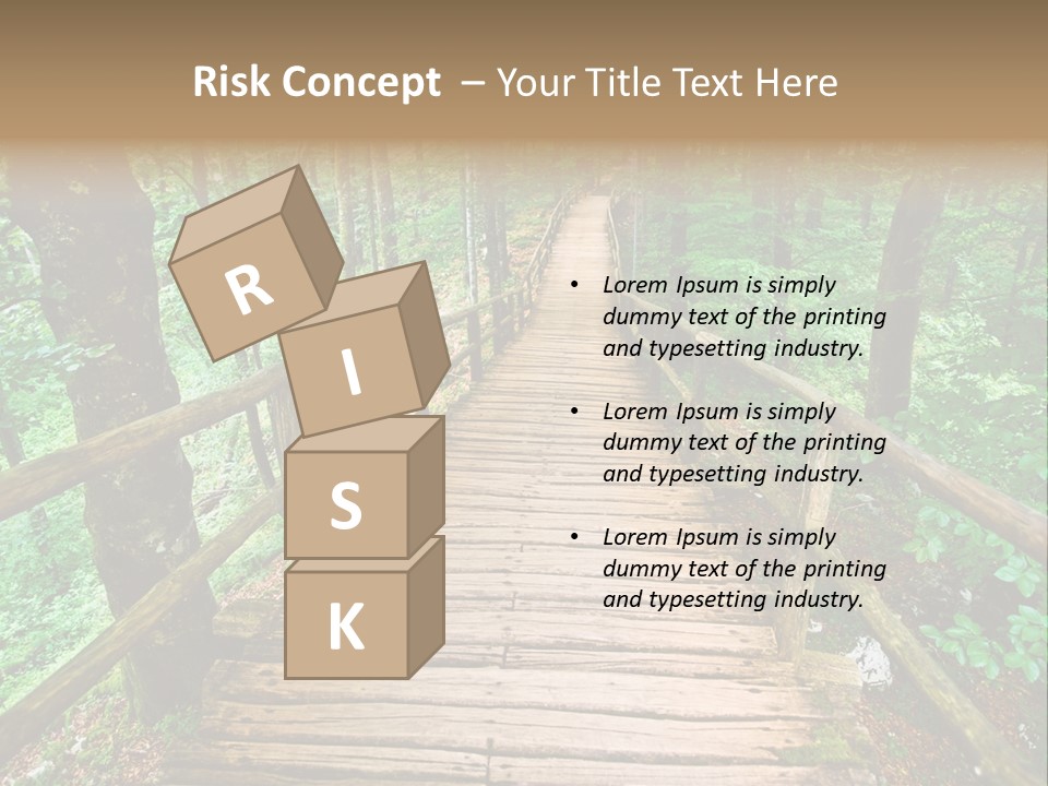 Forest Boardwalk PowerPoint Template