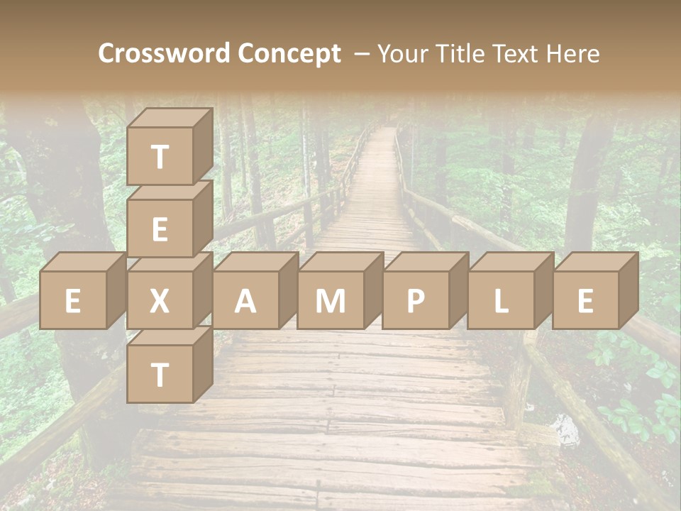 Forest Boardwalk PowerPoint Template