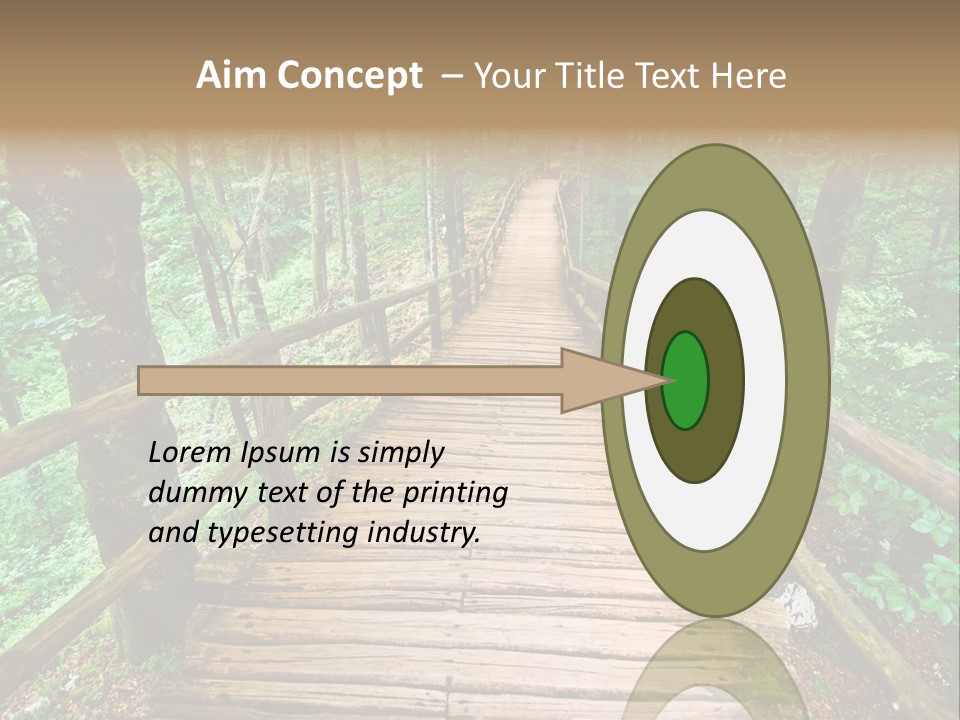 Forest Boardwalk PowerPoint Template