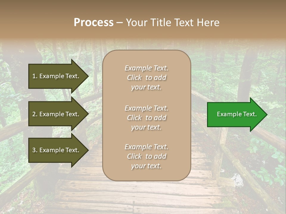 Forest Boardwalk PowerPoint Template