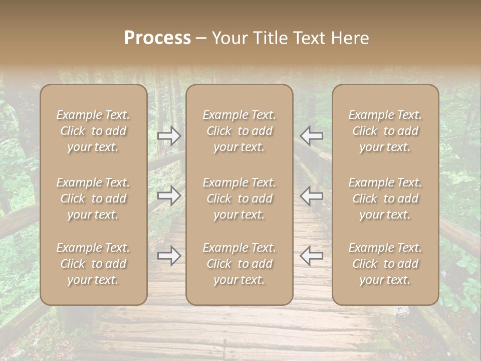 Forest Boardwalk PowerPoint Template