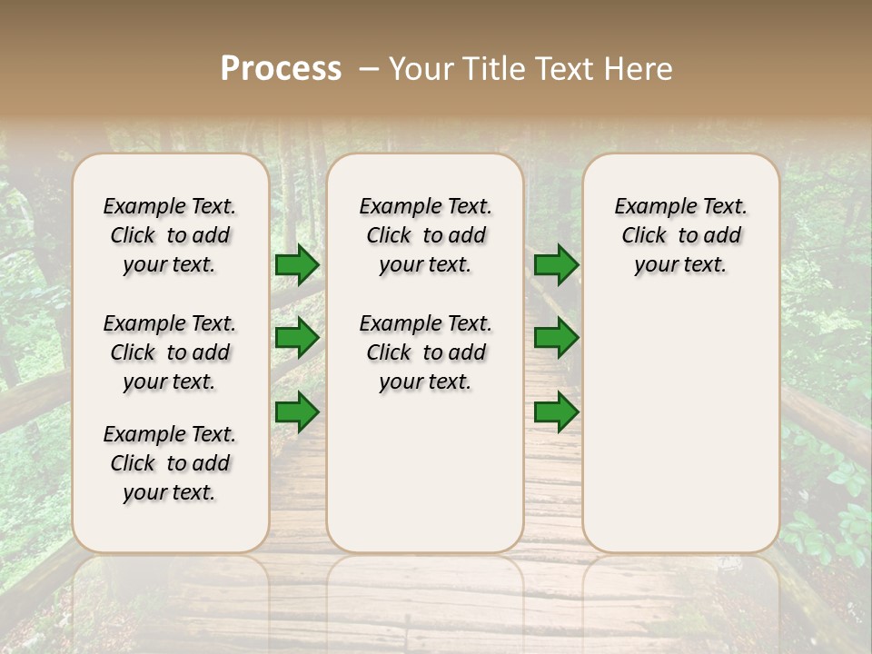 Forest Boardwalk PowerPoint Template
