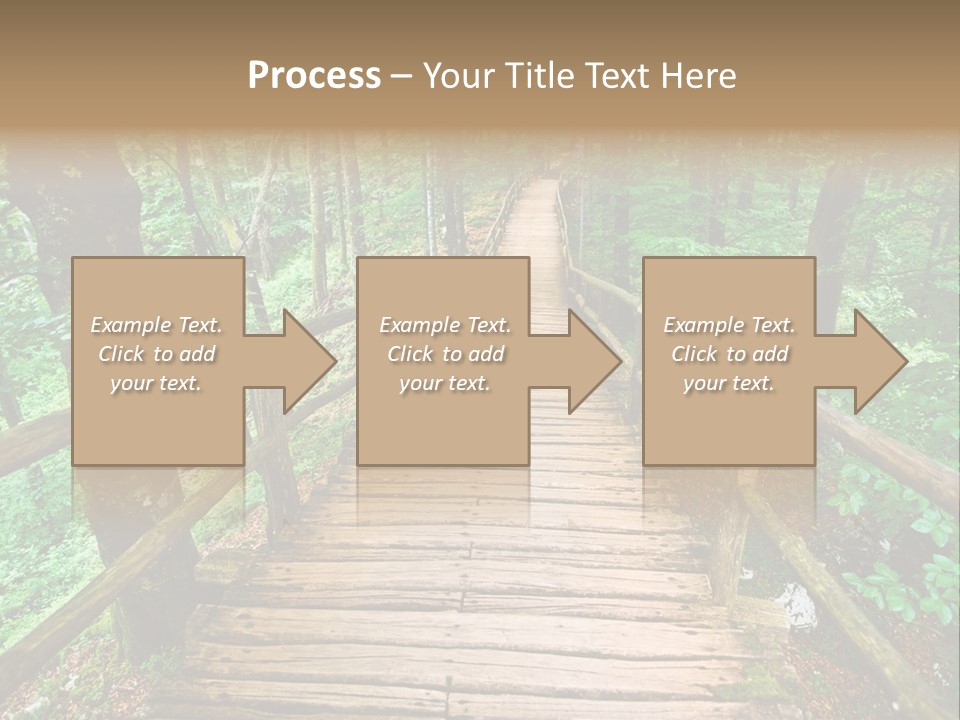 Forest Boardwalk PowerPoint Template