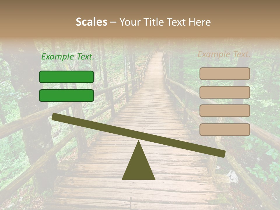 Forest Boardwalk PowerPoint Template