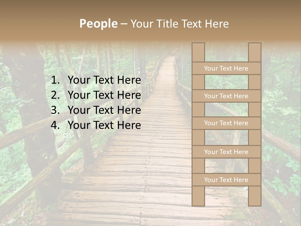 Forest Boardwalk PowerPoint Template
