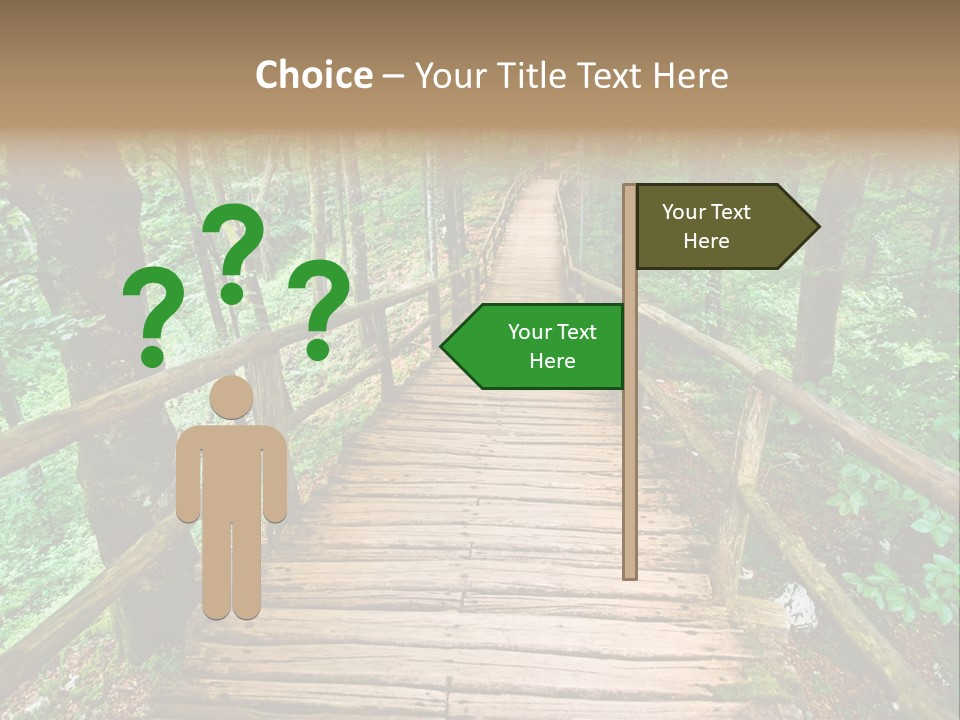 Forest Boardwalk PowerPoint Template