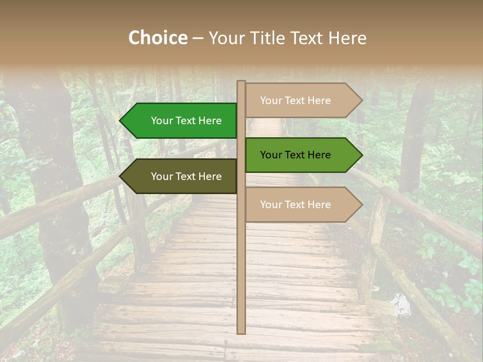 Forest Boardwalk PowerPoint Template