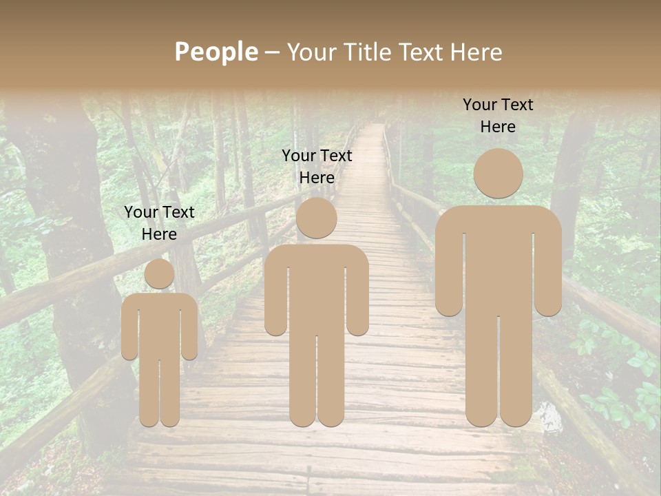 Forest Boardwalk PowerPoint Template