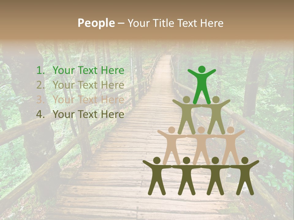 Forest Boardwalk PowerPoint Template