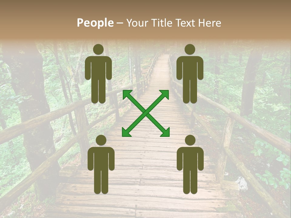 Forest Boardwalk PowerPoint Template