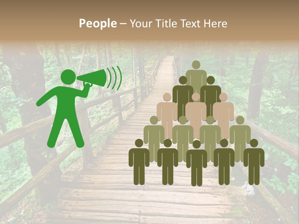 Forest Boardwalk PowerPoint Template