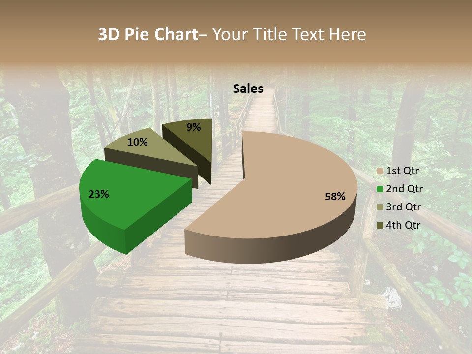 Forest Boardwalk PowerPoint Template