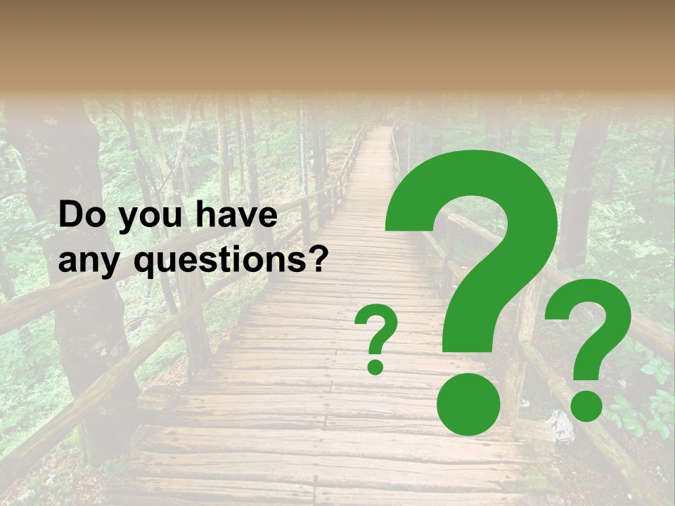 Forest Boardwalk PowerPoint Template