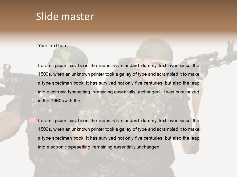 Soldiers PowerPoint Template