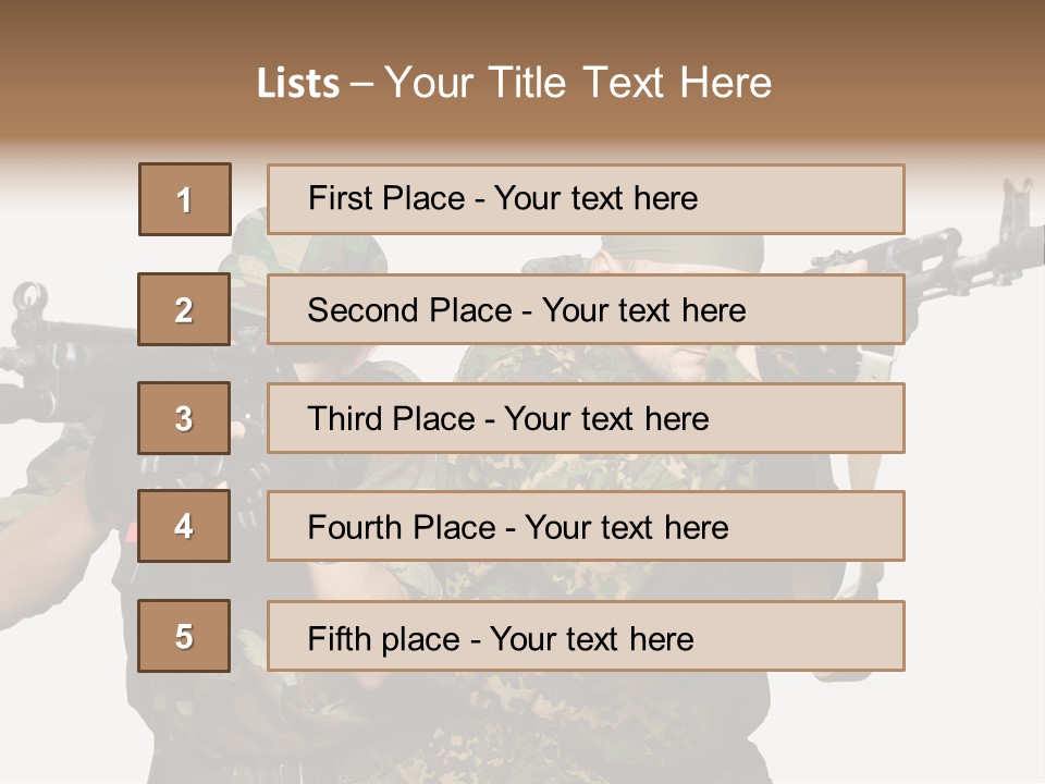 Soldiers PowerPoint Template