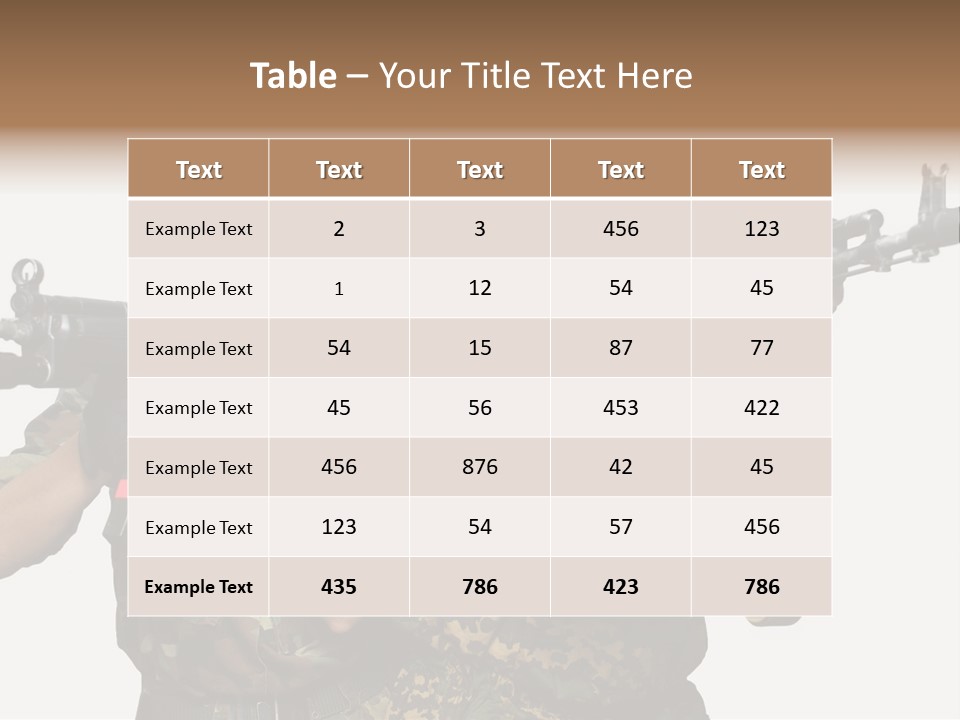 Soldiers PowerPoint Template