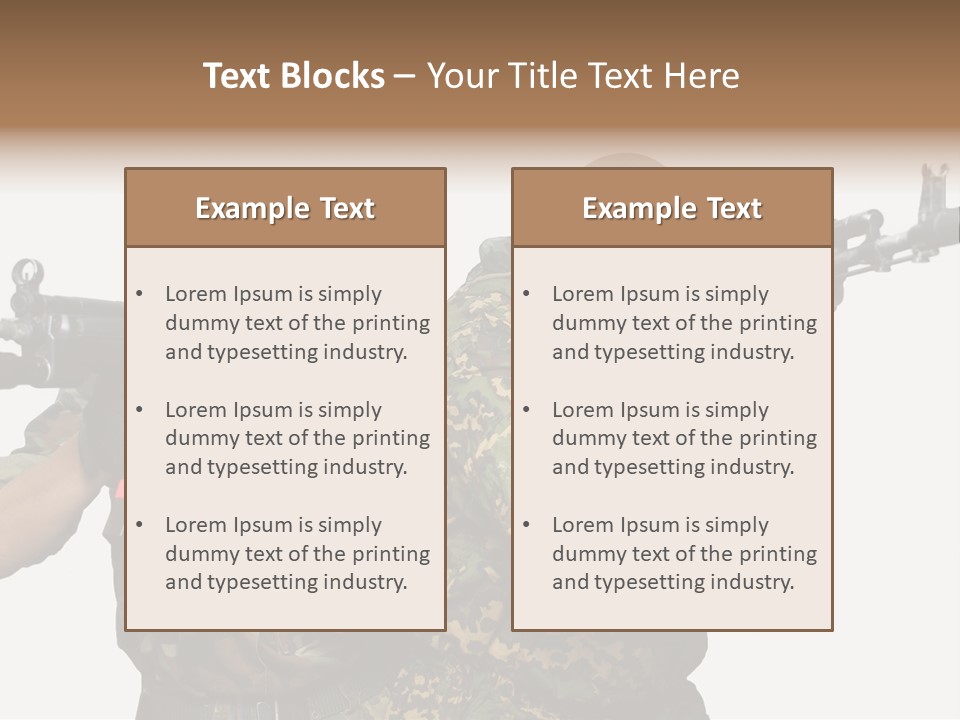 Soldiers PowerPoint Template