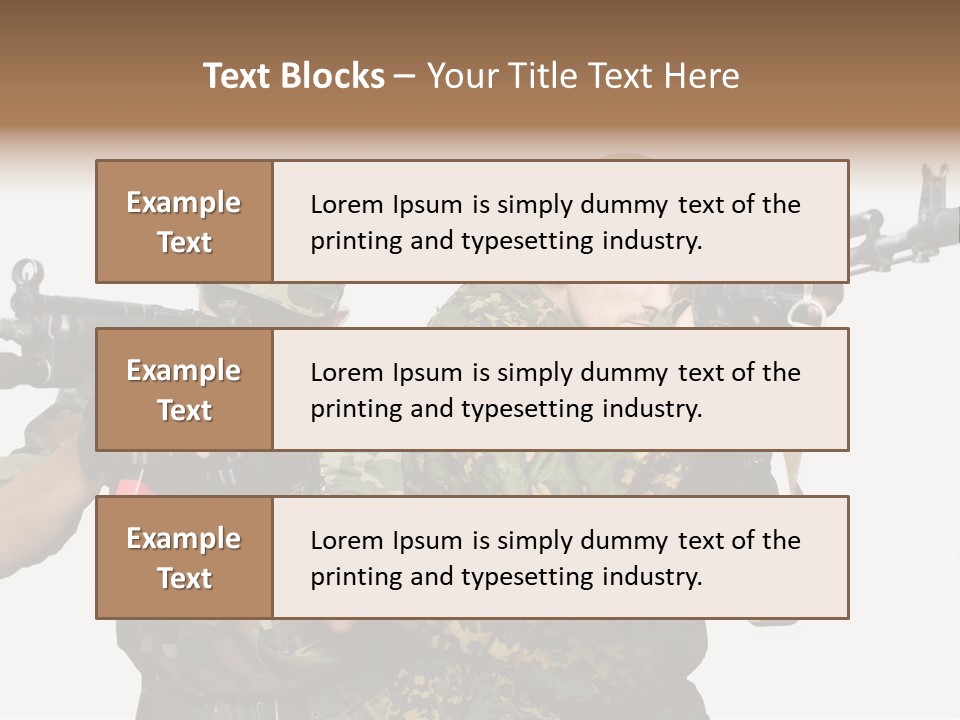 Soldiers PowerPoint Template