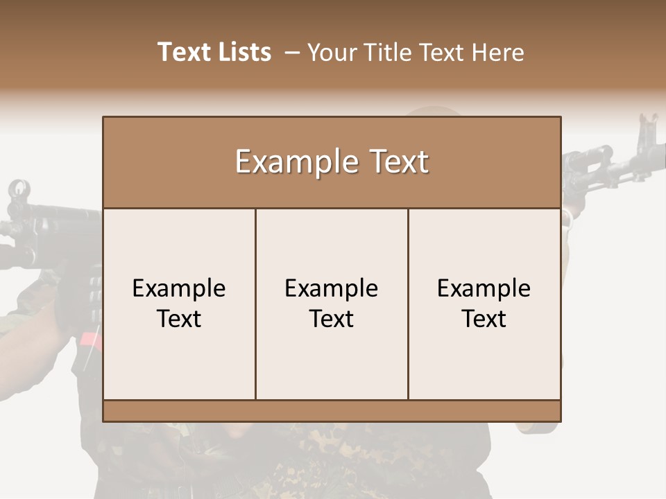 Soldiers PowerPoint Template
