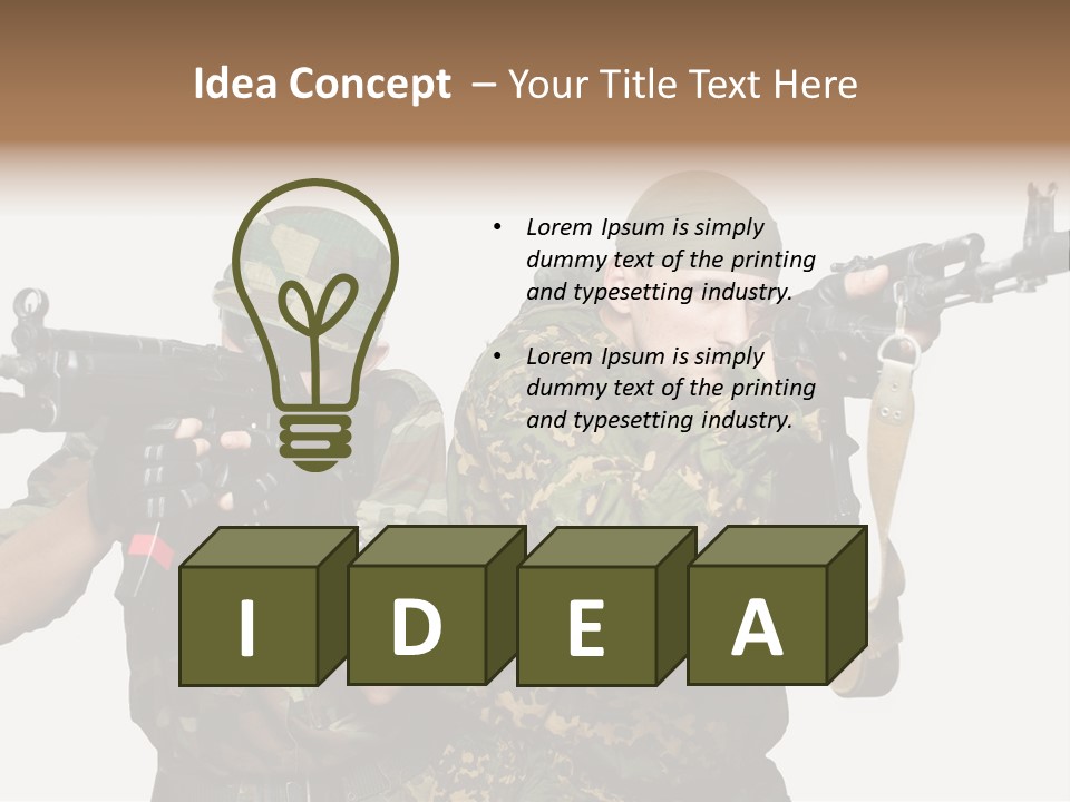 Soldiers PowerPoint Template