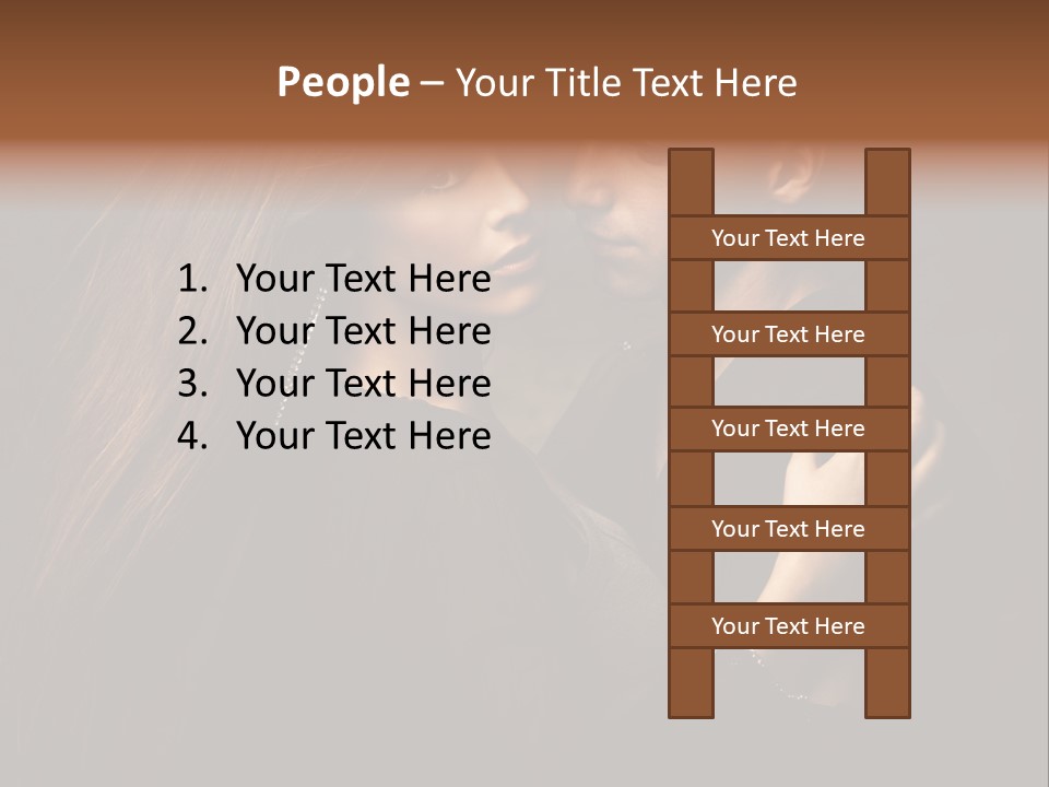Couple Cuddling PowerPoint Template