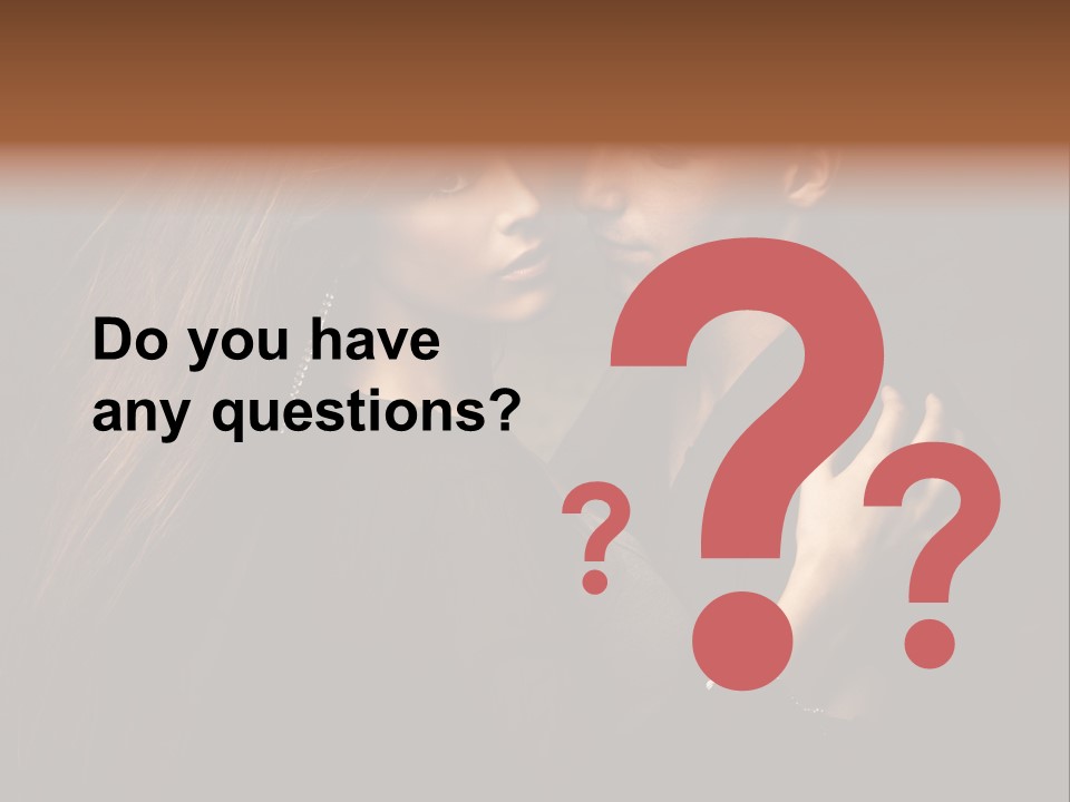 Couple Cuddling PowerPoint Template