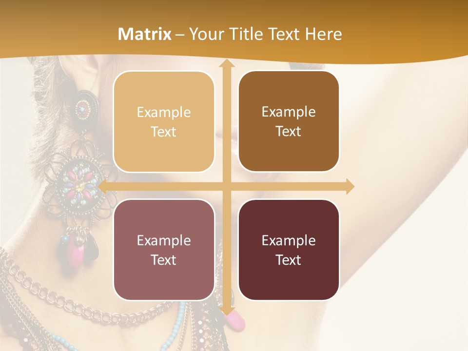 Woman With Jewelry PowerPoint Template