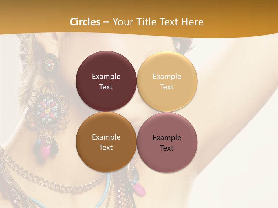 Woman With Jewelry PowerPoint Template