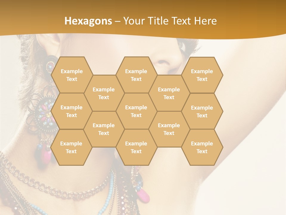 Woman With Jewelry PowerPoint Template