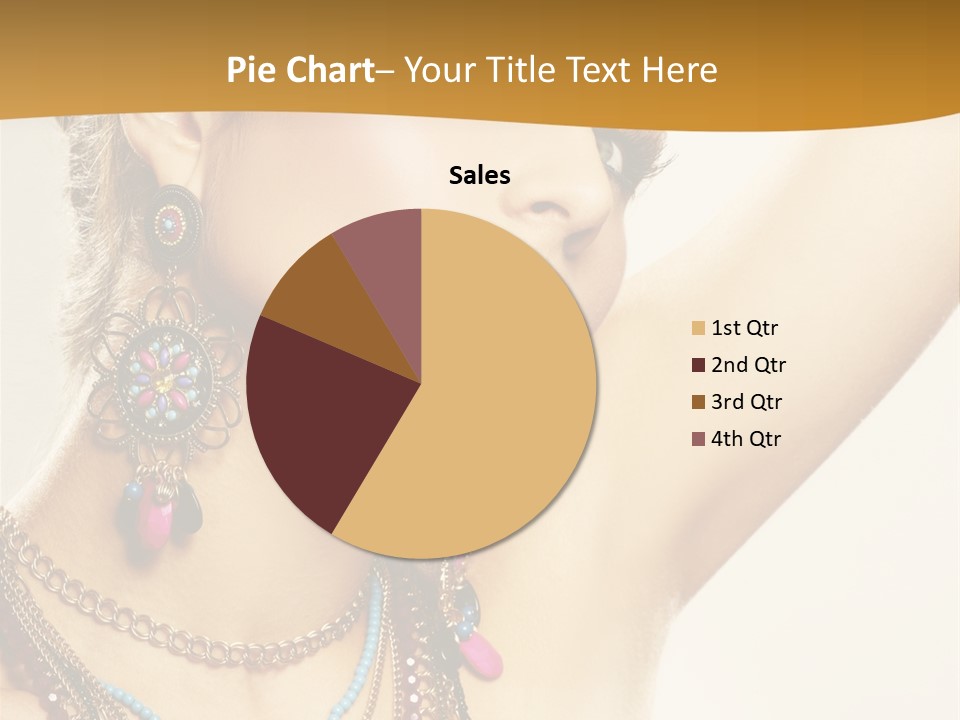 Woman With Jewelry PowerPoint Template