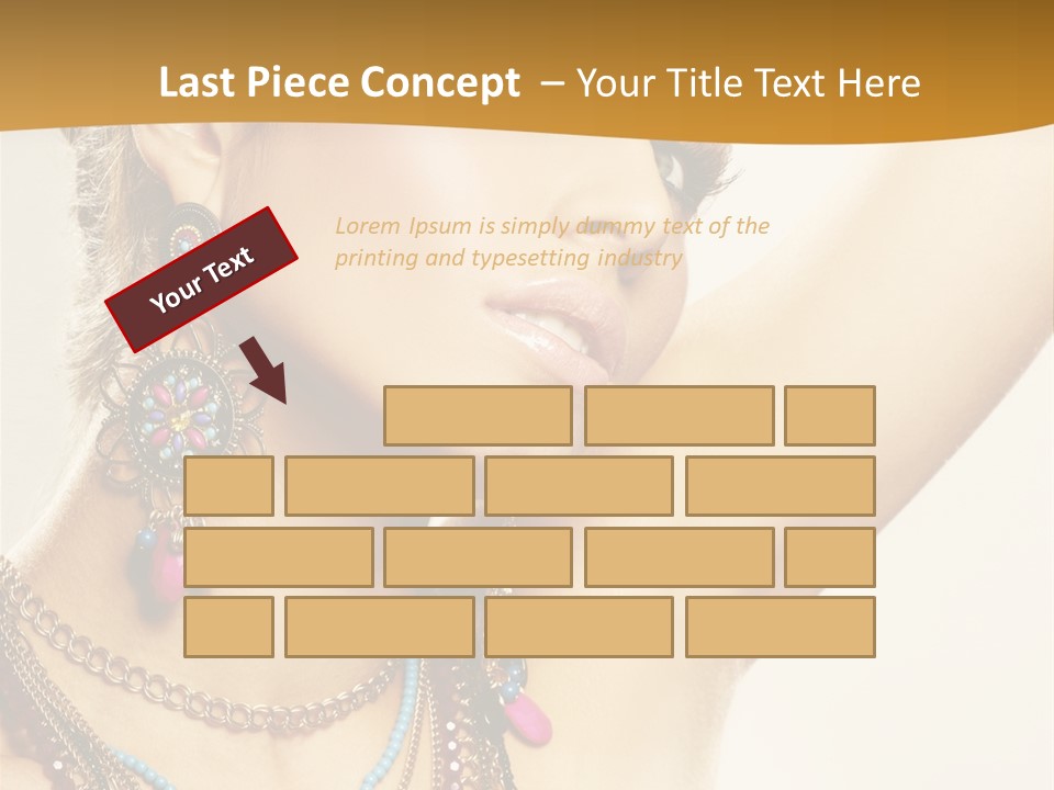 Woman With Jewelry PowerPoint Template