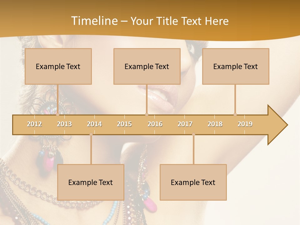 Woman With Jewelry PowerPoint Template