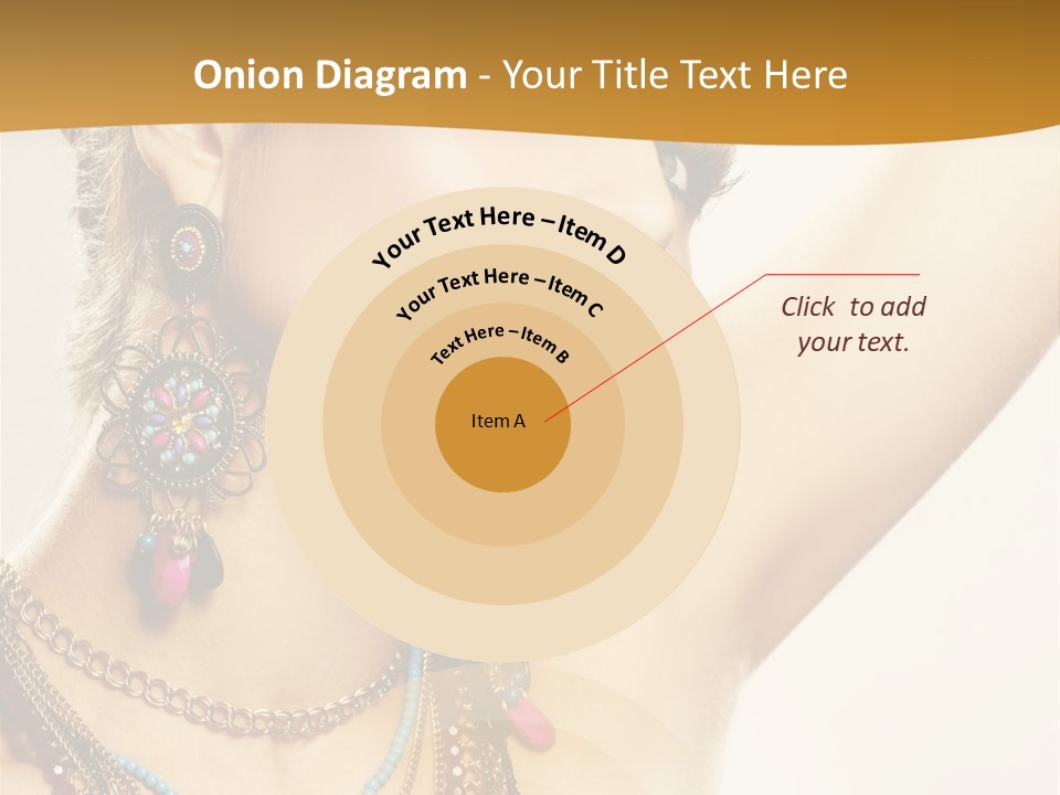 Woman With Jewelry PowerPoint Template