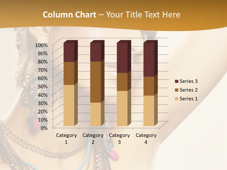 Woman With Jewelry PowerPoint Template