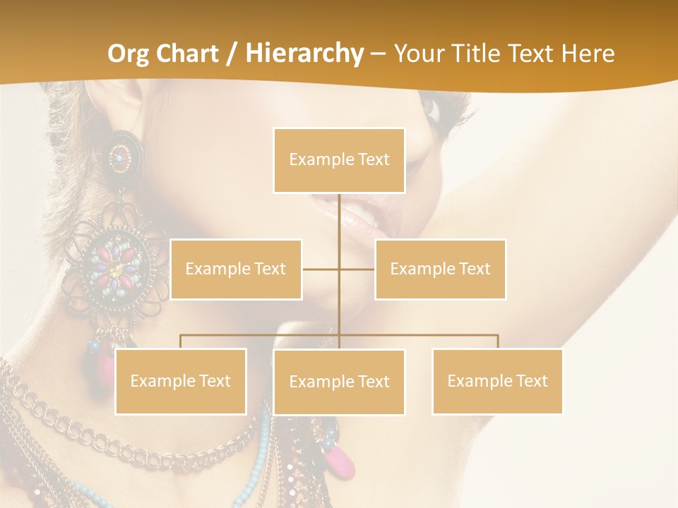 Woman With Jewelry PowerPoint Template