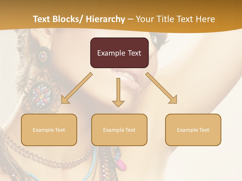 Woman With Jewelry PowerPoint Template