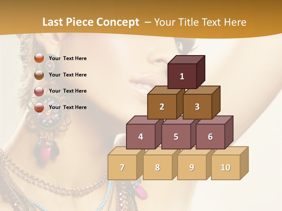 Woman With Jewelry PowerPoint Template